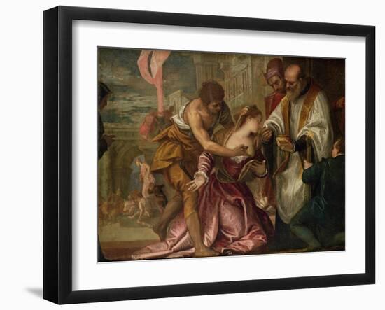 The Martyrdom and Last Communion of St. Lucy-Paolo Veronese-Framed Giclee Print