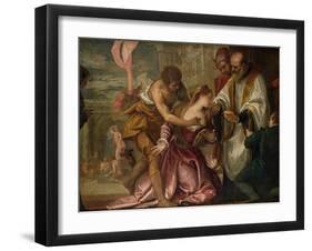 The Martyrdom and Last Communion of St. Lucy-Paolo Veronese-Framed Giclee Print