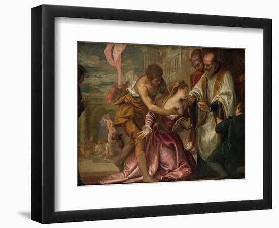 The Martyrdom and Last Communion of St. Lucy-Paolo Veronese-Framed Giclee Print