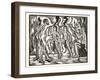 The Martyrdom, from the Travels and Sufferings of Father Jean De Brebeuf, 1938-Eric Gill-Framed Giclee Print