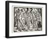 The Martyrdom, from the Travels and Sufferings of Father Jean De Brebeuf, 1938-Eric Gill-Framed Giclee Print