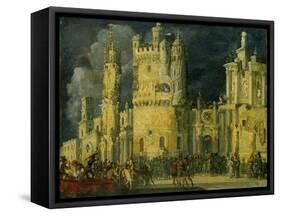 The Martyrdom of a Female Saint-Francois de Nome-Framed Stretched Canvas