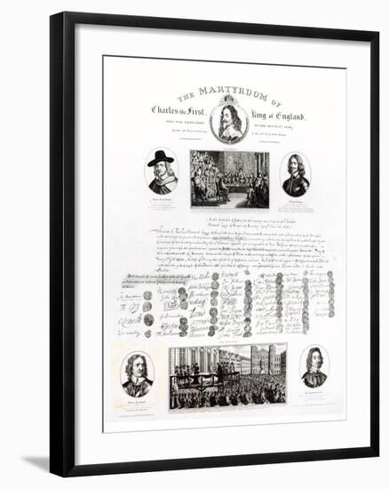 The Martyrdom of Charles I-J. Netherclift-Framed Giclee Print