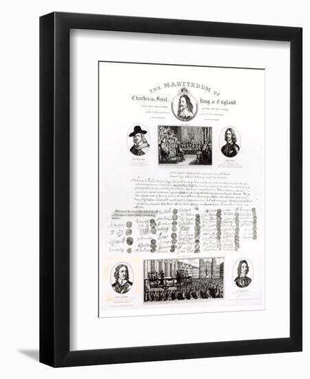 The Martyrdom of Charles I-J. Netherclift-Framed Giclee Print