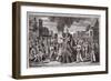 The Martyrdom of Dr. Thomas Cranmer at Oxford, Illustration from 'Foxes Martyrs' C.1703-null-Framed Giclee Print