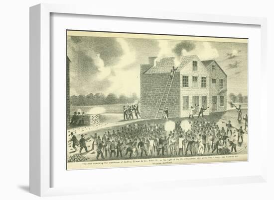 The Martyrdom of Lovejoy, Published by Fergus Print Co., 1881-Henry Tanner-Framed Giclee Print