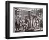 The Martyrdom of Mr John Bradford and John Leaf in Smithfield, Illustration from 'Foxes Martyrs'…-null-Framed Premium Giclee Print