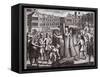 The Martyrdom of Mr John Bradford and John Leaf in Smithfield, Illustration from 'Foxes Martyrs'…-null-Framed Stretched Canvas
