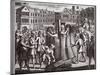 The Martyrdom of Mr John Bradford and John Leaf in Smithfield, Illustration from 'Foxes Martyrs'…-null-Mounted Giclee Print