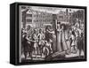 The Martyrdom of Mr John Bradford and John Leaf in Smithfield, Illustration from 'Foxes Martyrs'…-null-Framed Stretched Canvas