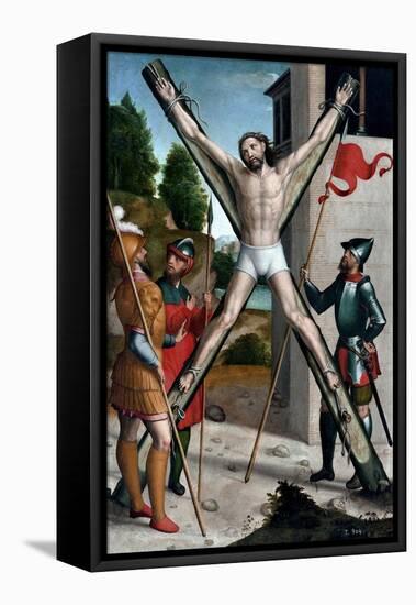 The Martyrdom of Saint Andrew, 1540-1545-Juan Correa de Vivar-Framed Stretched Canvas