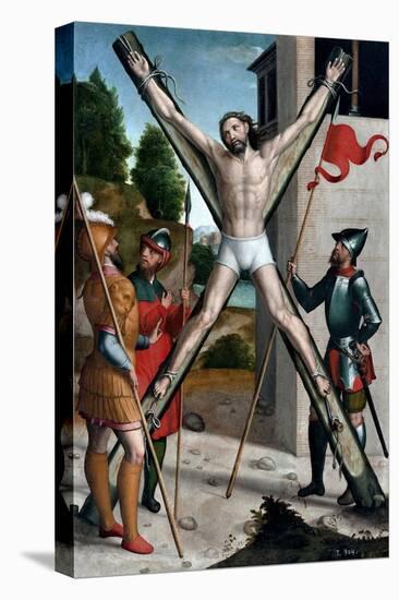 The Martyrdom of Saint Andrew, 1540-1545-Juan Correa de Vivar-Stretched Canvas