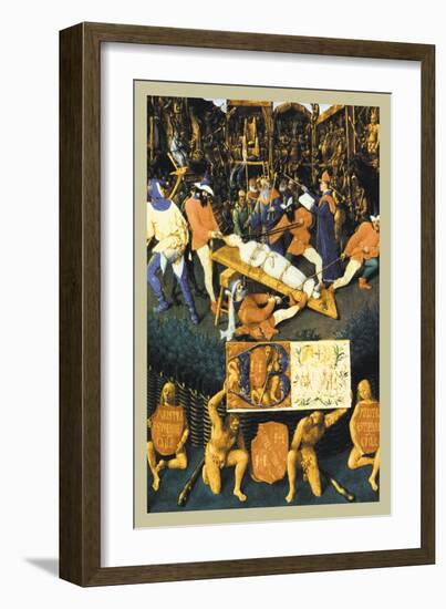 The Martyrdom of Saint Apollonia-Jean Fouquet-Framed Art Print