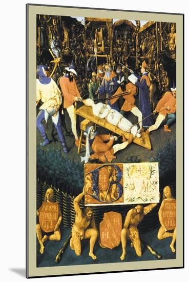 The Martyrdom of Saint Apollonia-Jean Fouquet-Mounted Art Print