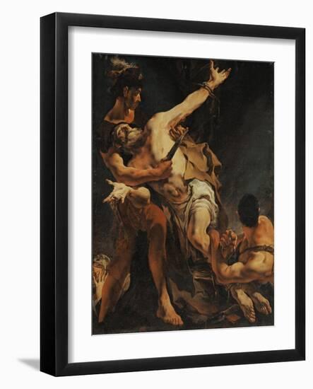 The Martyrdom of Saint Bartholomew. 1722-Giovanni Battista Tiepolo-Framed Giclee Print