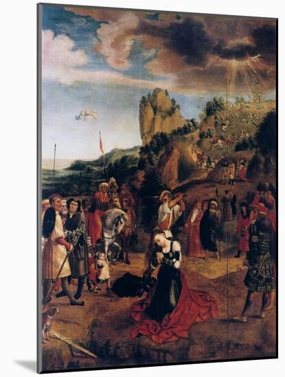 The Martyrdom of Saint Catherine, 16th Century-Bernaert Van Orley-Mounted Giclee Print