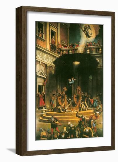 The Martyrdom of Saint Catherine of Alexandria, 1530-1540-Giuliano Bugiardini-Framed Giclee Print