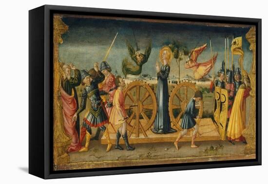 The Martyrdom of Saint Catherine-Neri Di Bicci-Framed Stretched Canvas