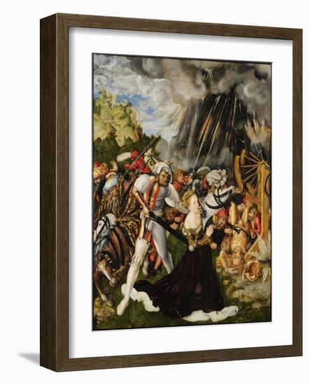 The Martyrdom of Saint Catherine-Lucas Cranach the Elder-Framed Giclee Print