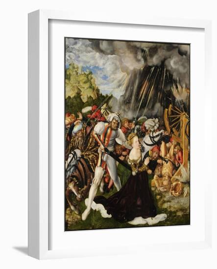 The Martyrdom of Saint Catherine-Lucas Cranach the Elder-Framed Giclee Print