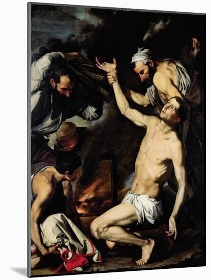 The Martyrdom of Saint Lawrence-Jusepe de Ribera-Mounted Giclee Print