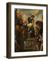 The Martyrdom of Saint Mena, ca. 1580-Paolo Veronese-Framed Giclee Print