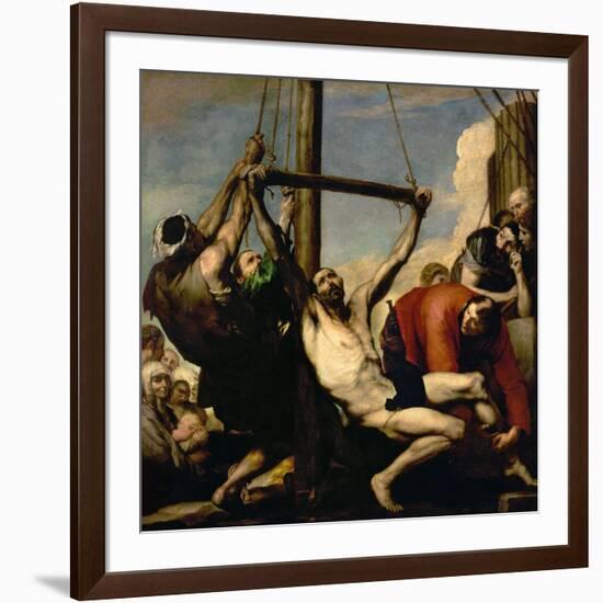 The Martyrdom of Saint Philip, 1639-Jusepe de Ribera-Framed Giclee Print