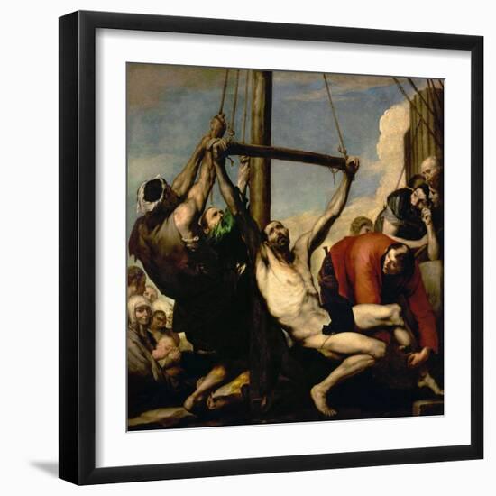 The Martyrdom of Saint Philip, 1639-Jusepe de Ribera-Framed Giclee Print