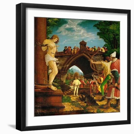 The Martyrdom of Saint Sebastian, from the Saint Sebastian Altar, 1518-Albrecht Altdorfer-Framed Giclee Print