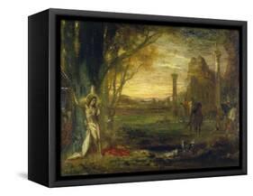 The Martyrdom of Saint Sebastian-Gustave Moreau-Framed Stretched Canvas