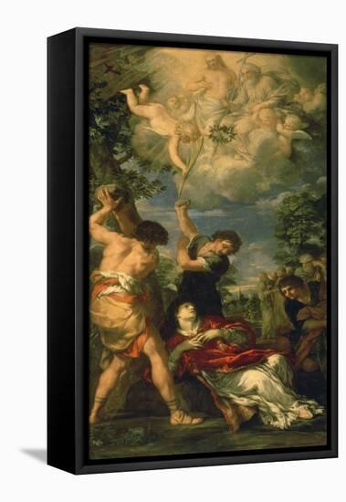 The Martyrdom of Saint Stephen, 1660-Pietro Da Cortona-Framed Stretched Canvas