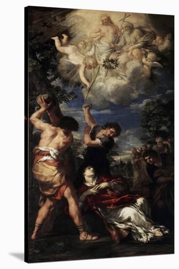 The Martyrdom of Saint Stephen, 1660-Pietro da Cortona-Stretched Canvas