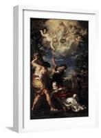 The Martyrdom of Saint Stephen, 1660-Pietro da Cortona-Framed Giclee Print