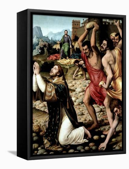 The Martyrdom of Saint Stephen, Ca. 1562-Juan De juanes-Framed Stretched Canvas