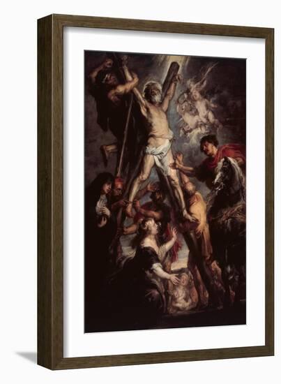 The Martyrdom of St. Andrew, 1637-Peter Paul Rubens-Framed Giclee Print