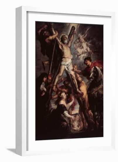 The Martyrdom of St. Andrew, 1637-Peter Paul Rubens-Framed Giclee Print