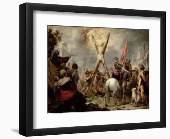 The Martyrdom of St. Andrew, 1675-82-Bartolome Esteban Murillo-Framed Giclee Print