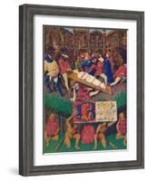 'The Martyrdom of St. Apolline', c1455, (1939)-Jean Fouquet-Framed Giclee Print