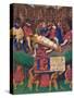 'The Martyrdom of St. Apolline', c1455, (1939)-Jean Fouquet-Stretched Canvas