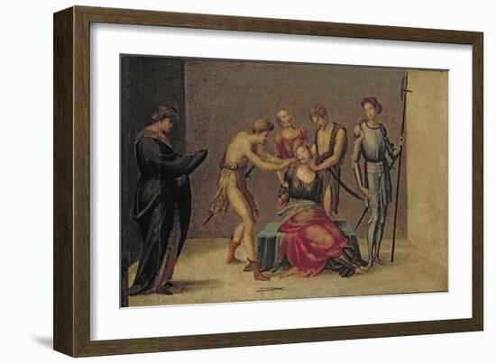 The Martyrdom of St. Apollonia-Francesco Granacci-Framed Giclee Print