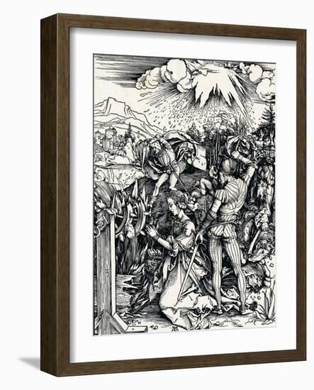 The Martyrdom of St Catherine, 1497-Albrecht Dürer-Framed Giclee Print