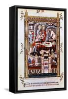 The Martyrdom of St Denis, 1317-null-Framed Stretched Canvas