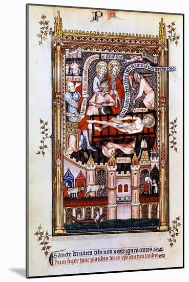 The Martyrdom of St Denis, 1317-null-Mounted Giclee Print