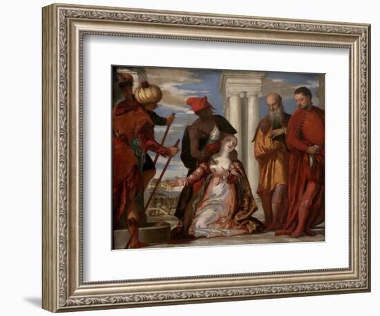 The Martyrdom of St. Justine, c.1555-Veronese-Framed Giclee Print