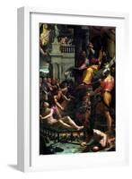 The Martyrdom of St. Lawrence, 1573-Girolamo Macchietti-Framed Giclee Print