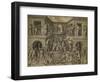 The Martyrdom of St Lawrence, C. 1525-Marcantonio Raimondi-Framed Giclee Print