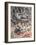 The Martyrdom of St. Lawrence, Detail of St. Lawrence on the Gridiron-Agnolo Bronzino-Framed Giclee Print