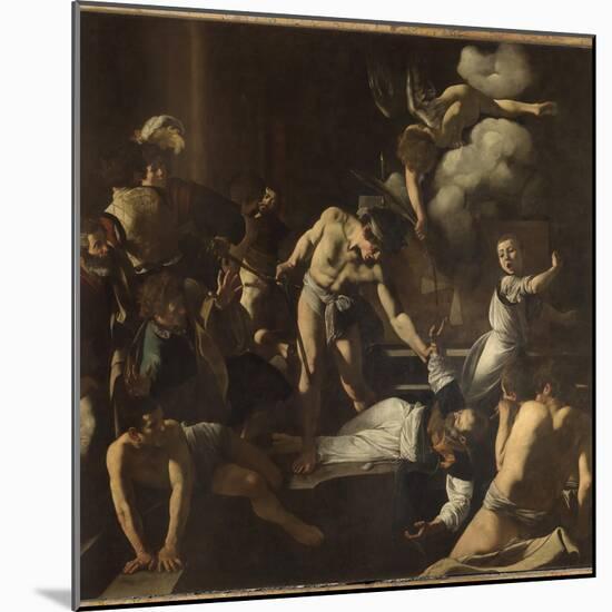 The Martyrdom of St. Matthew-Caravaggio-Mounted Giclee Print