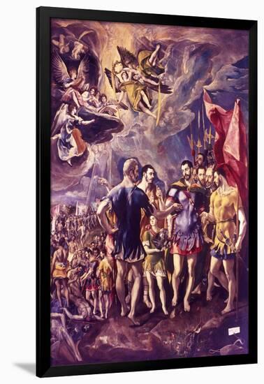 The Martyrdom of St Maurice, 286 (C1580-158)-El Greco-Framed Giclee Print