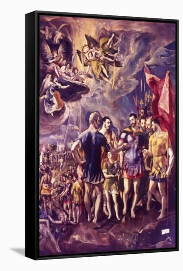 The Martyrdom of St Maurice, 286 (C1580-158)-El Greco-Framed Stretched Canvas